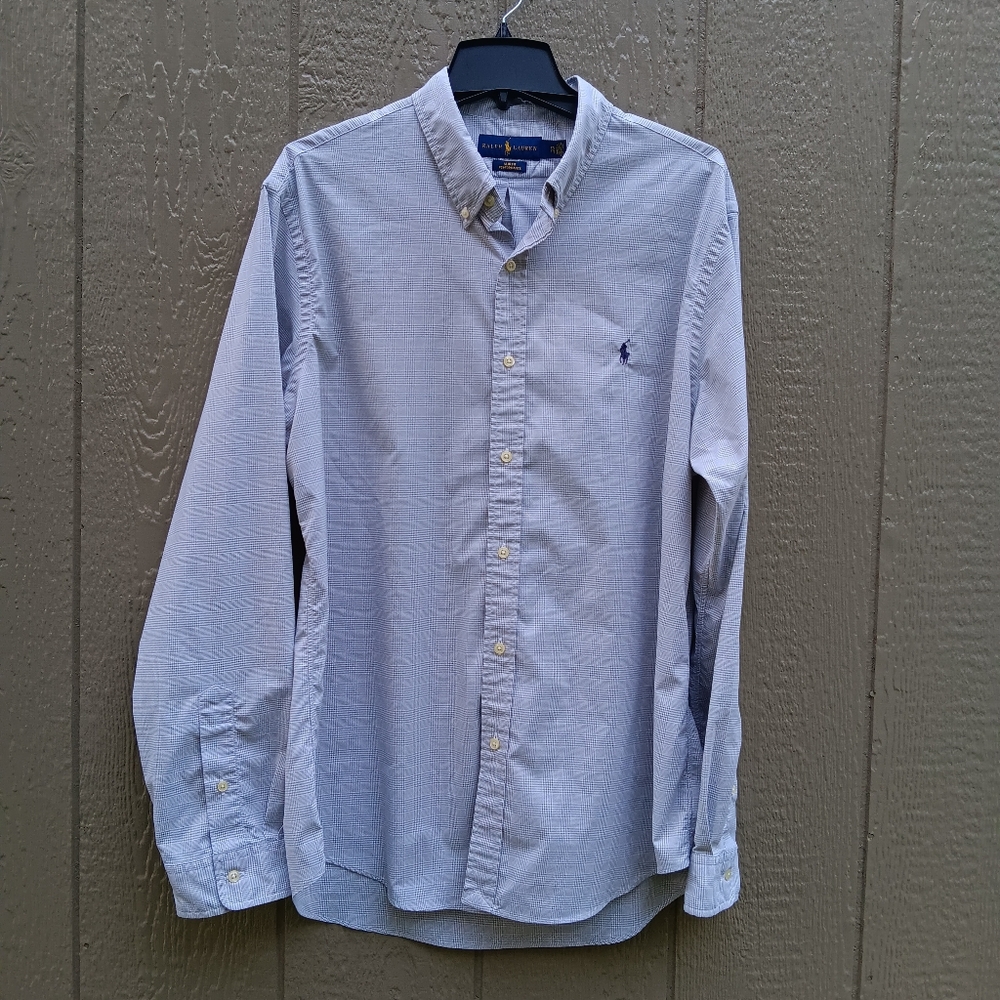 RALPH LAUREN Men's Slim Fit Performance Button Down Shirt Size XXL